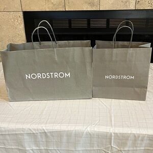 Nordstrom Elegant Gray Shopping Bags